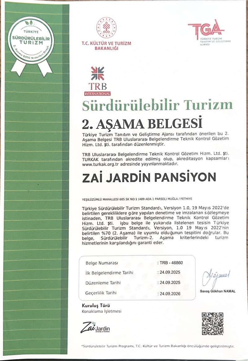 Sürdürülebilir Turizm 2. Aşama Türkçe